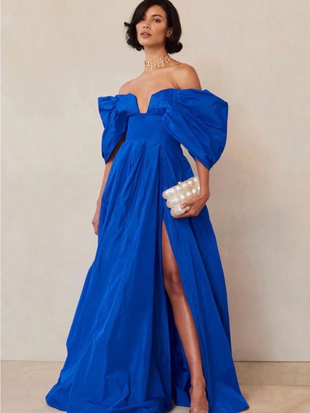 cult gaia Cobalt Blue Aviva Gown
